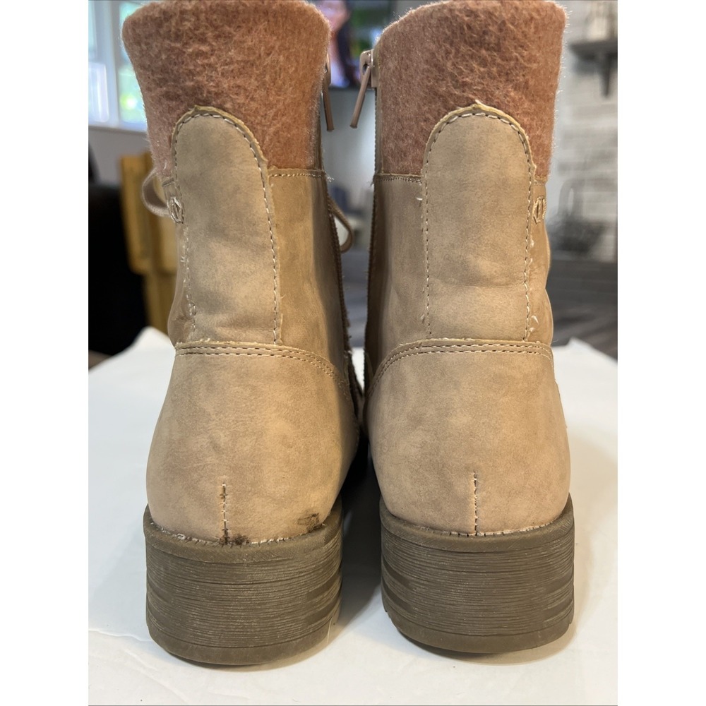 Earth Origins Rowan Lace-Up Side Zip Combat Boots Leather Women's Sz 7.5 - Picture 6 of 16